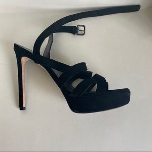 Stuart Weitzman Wraparound platform Black sz 12